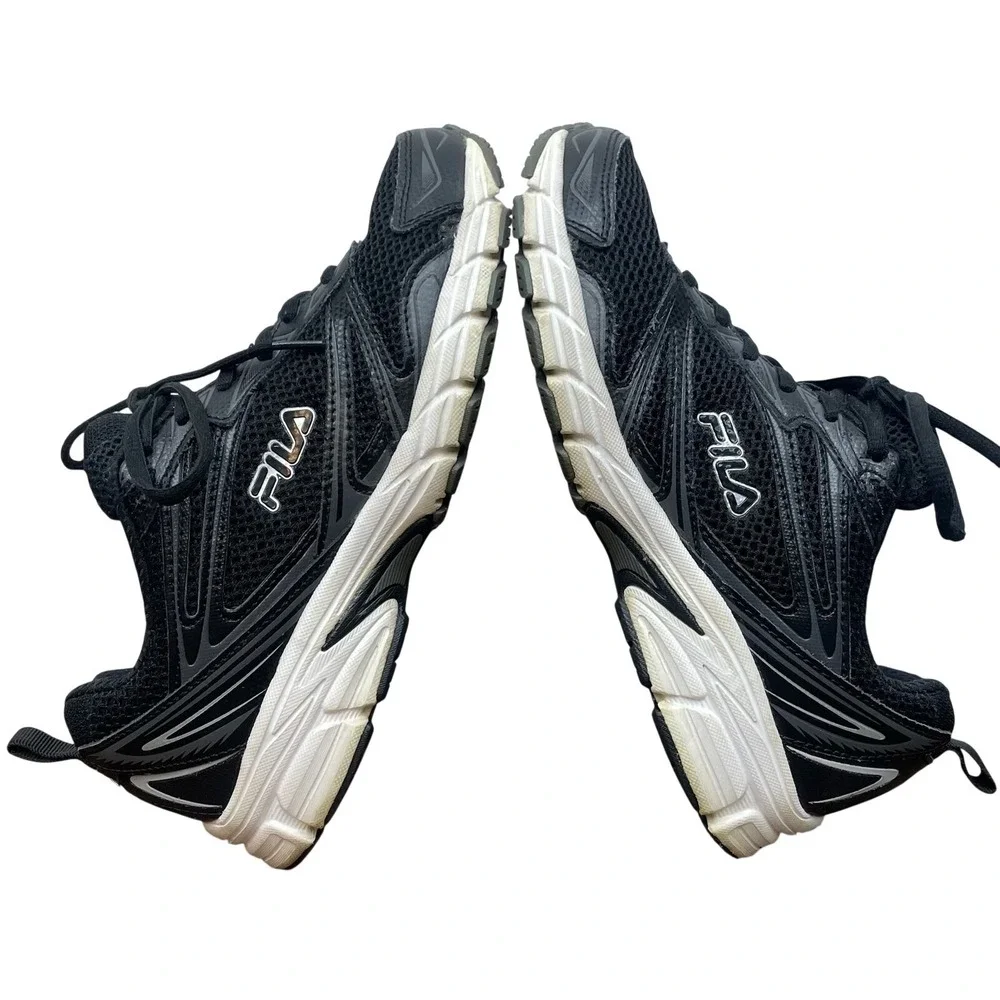 Fila Memory Foam Trail Running Shoes Womens‎ Size 8 Black Athletic Sneakers